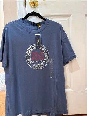 Polo by Ralph Lauren Slate Blue Graphic Crewneck Tee